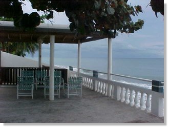 Covered Oceanfront Deck