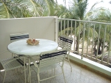 Patio furniture at balcony